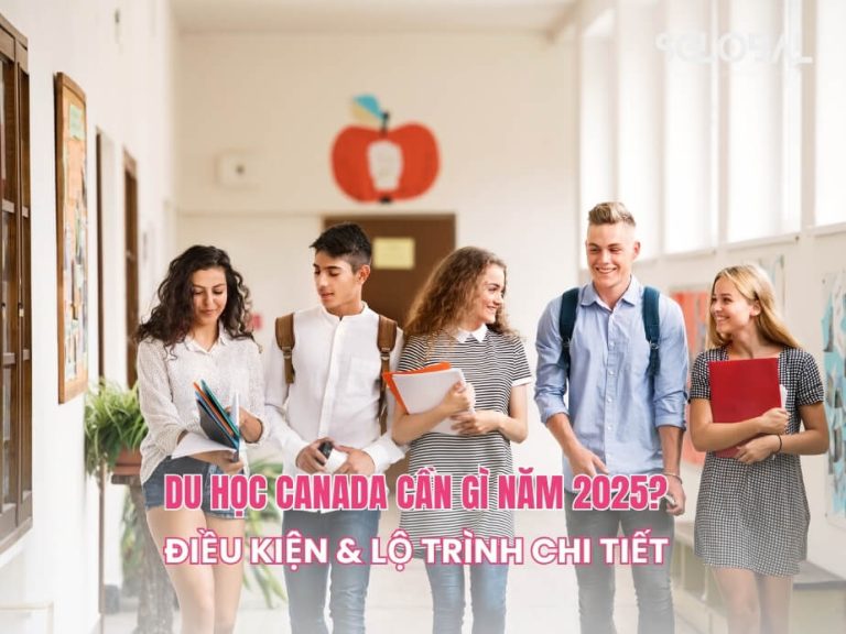 Nhóm sinh viên quốc tế rạng rỡ trong khuôn viên trường học tại Canada, tượng trưng cho sự hội nhập và cơ hội học tập rộng mở.