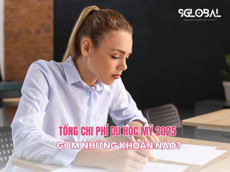 Nữ sinh viên chăm chú ghi chép trong không gian học tập yên tĩnh, hình ảnh đại diện cho quá trình chuẩn bị ngân sách du học.