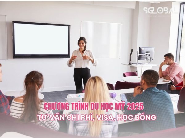 Lớp học tư vấn chương trình du học Mỹ 2025, cung cấp thông tin chi phí, visa và học bổng đầy đủ, giúp sinh viên chuẩn bị hành trang du học.